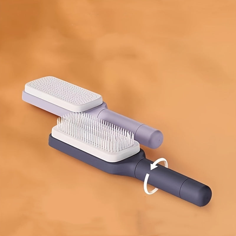 Rotating Lift Telescopic Hair Comb for Women